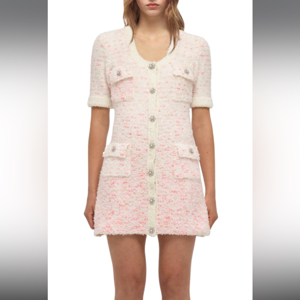 Self-portrait tweed mini dress